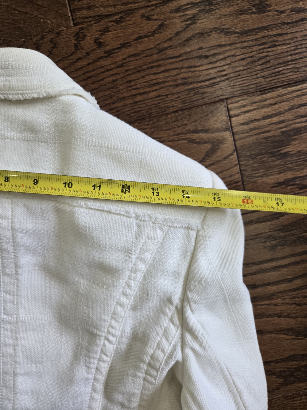 Burberry White Cotton-Blend Button Front Jacket Size 8 - Picture 9 of 16